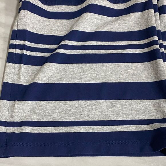 Chico’s Navy Wide Leg Knit Pants with Striped Hem |‎ Size 0 (S) - Picture 7 of 11